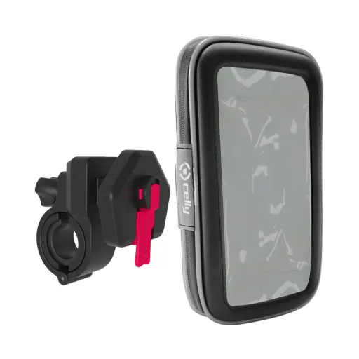 Suporte de Telemóvel para Bicicleta Celly SNAPFLEXBK Preto Plástico