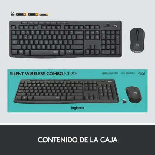 Teclado e Rato Logitech MK295 Branco Qwerty Espanhol