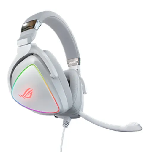 Fones de Ouvido de Tiaras Asus ROG Delta White Edition Branco