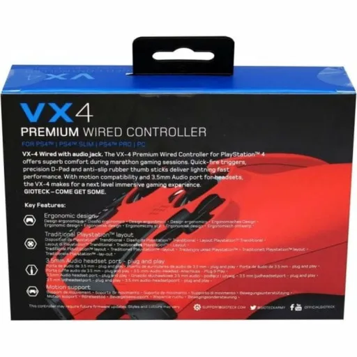 Comando Gaming GIOTECK VX4PS4-43-MU Vermelho Bluetooth PC