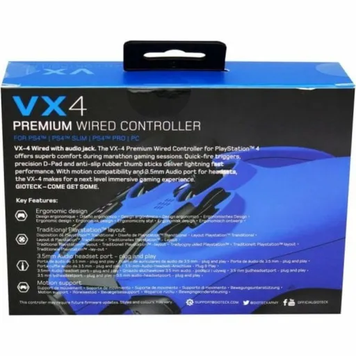 Comando Gaming GIOTECK VX4PS4-42-MU Azul Bluetooth PC