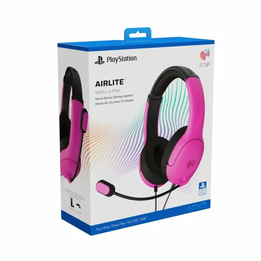 Auriculares com Microfone PDP Airlite  Cor de Rosa