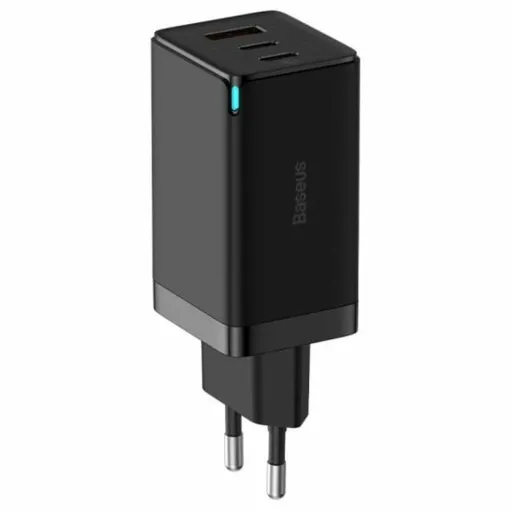 Carregador de Parede Baseus GaN5 Pro 3 65 W Preto (1 Unidade)