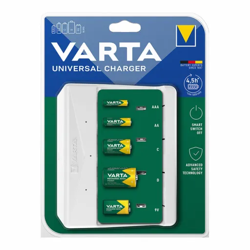 Carregador de Pilhas Varta 57658 4 Pilhas Universal