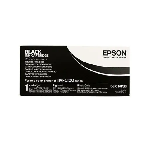 Tinteiro de Tinta Original Epson Cartucho SJIC10P(K) Negro Preto