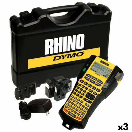 Máquina Rotuladora Elétrica Portátil Dymo Rhino 5200 Mala (3 Unidades)