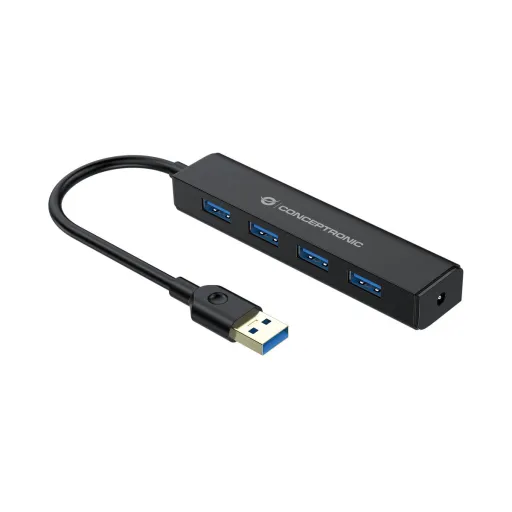 Hub USB Conceptronic C4PUSB3 Preto