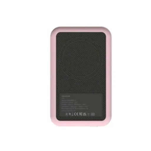 Power Bank com Carregador Sem Fios Kreafunk Cor de Rosa 5000 MAh