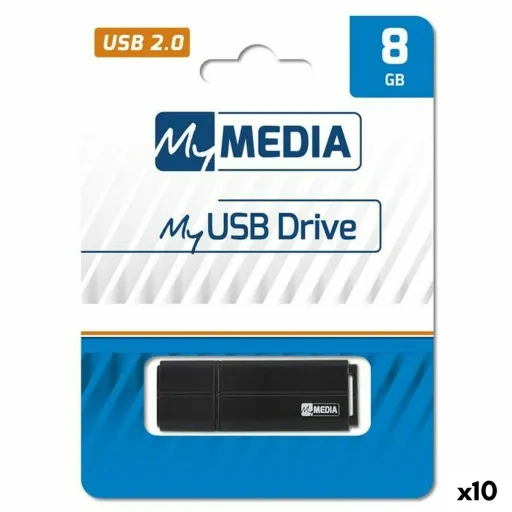 Memória USB MyMedia Preto 8 GB