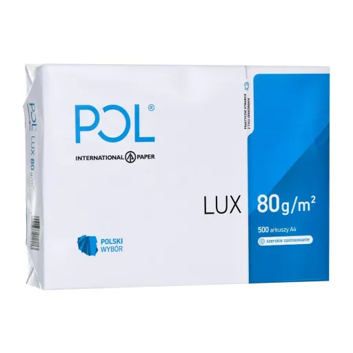 Papel para Imprimir POL International Paper Lux Branco A4 500 Folhas