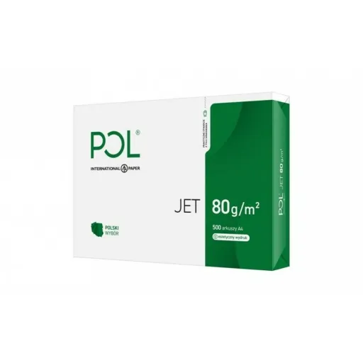 Papel para Imprimir POL International Paper Jet Branco A4 500 Folhas