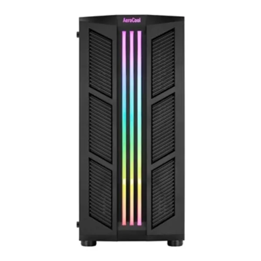 Caixa Semitorre Micro ATX / ATX/ ITX Aerocool Prime Preto RGB