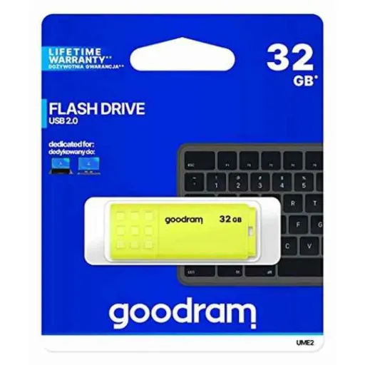 Memória USB GoodRam UME2 Amarelo 32 GB (1 Unidade)