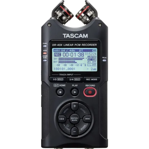 Gravador Tascam DR-40X Azul Preto