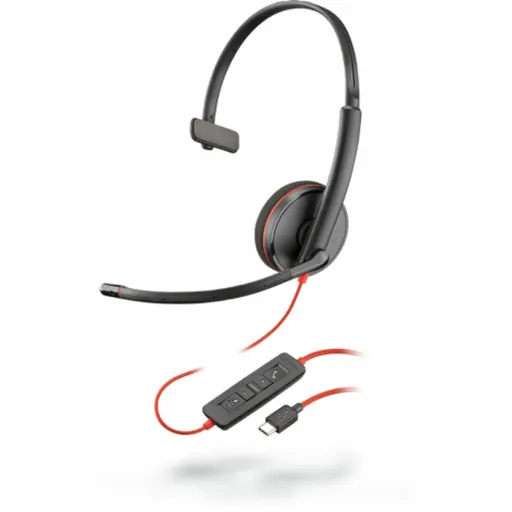 Auriculares com Microfone Poly 209748-104 Preto Vermelho