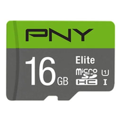 Cartão de Memória Micro SD com Adaptador PNY P-SDU16GU185GW-GE Elite C10 16 GB