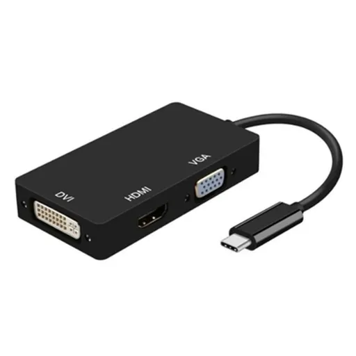 Adaptador USB-C para VGA/HDMI/DVI Aisens A109-0343 Preto 15 cm