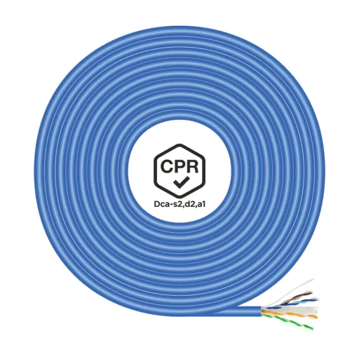 Cabo RJ45 Categoria 6 UTP Rígido Aisens A135-0662 Azul 100 m