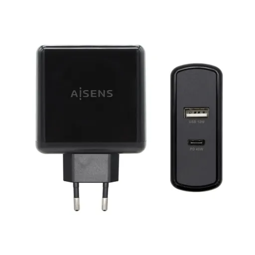 Carregador USB Parede Aisens ASCH-2PD45A-BK 57 W Preto USB-C