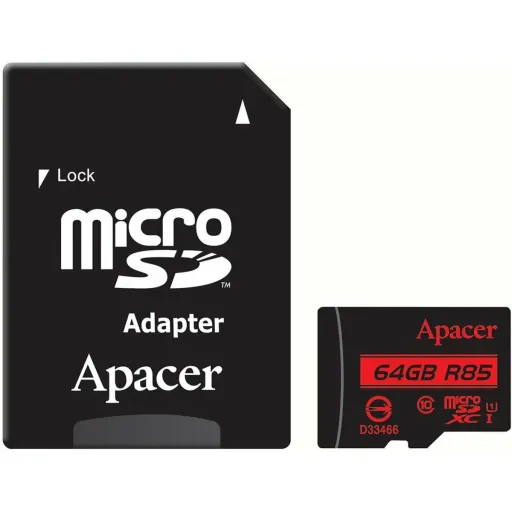 Cartão de Memória SD Apacer AP64GMCSX10U5-R 64 GB