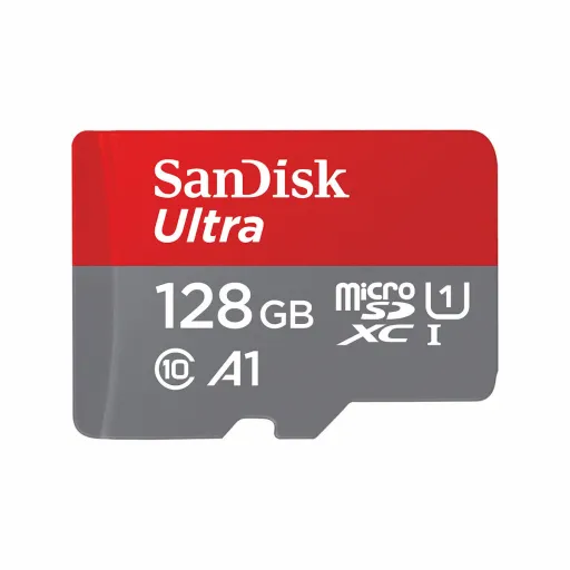 Cartão de Memória Micro SD com Adaptador SanDisk Ultra MicroSD 128 GB