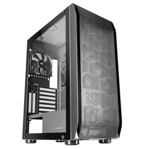 Caixa Semitorre ATX Mars Gaming MCPRO2 Preto ARGB