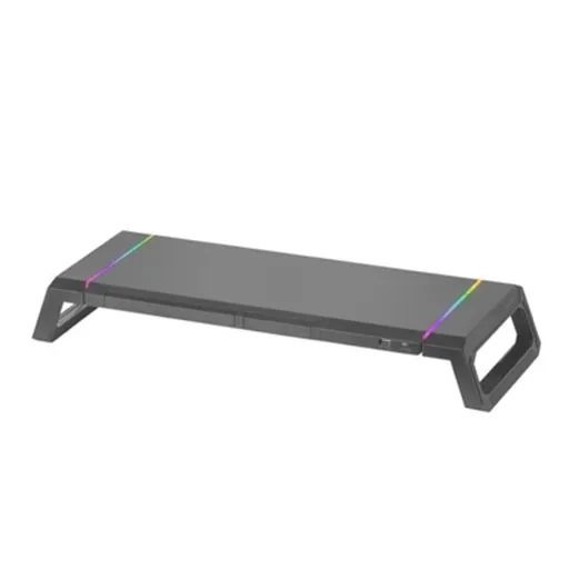 Suporte de Mesa para Ecrã Mars Gaming MGSONE Preto LED RGB (1 Unidade)