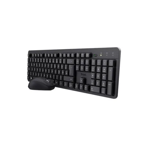 Teclado e Rato Trust 25356 Preto Qwerty Espanhol