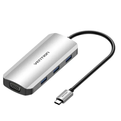 Hub USB Vention TOIHB 100 W Prateado