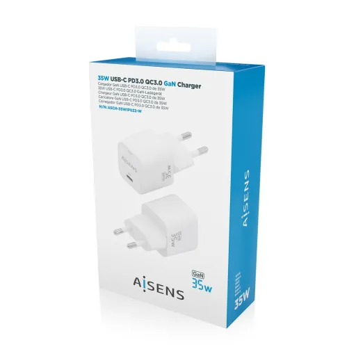 Carregador de Parede Aisens ASCH-35W1P022-W Branco 35 W (1 Unidade)