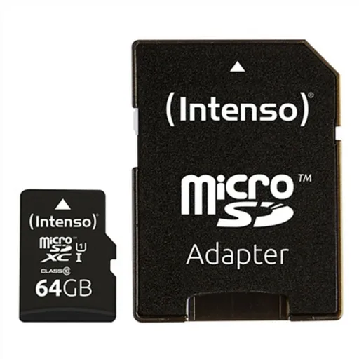 Cartão de Memória Micro SD com Adaptador INTENSO 34234 UHS-I XC Premium Preto