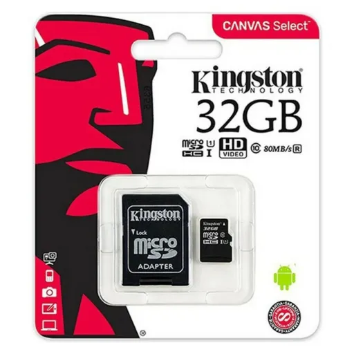 Cartão de Memória Micro SD com Adaptador Kingston ExFAT