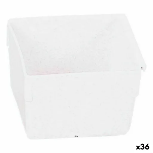 Caixa Multiusos Modular Branco 8 x 8 x 5,3 cm (36 Unidades)