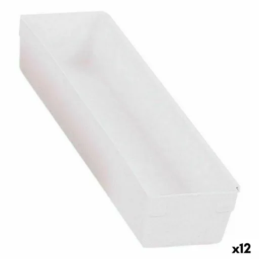 Caixa Multiusos Modular Branco 30,5 x 8 x 5,3 cm (12 Unidades)