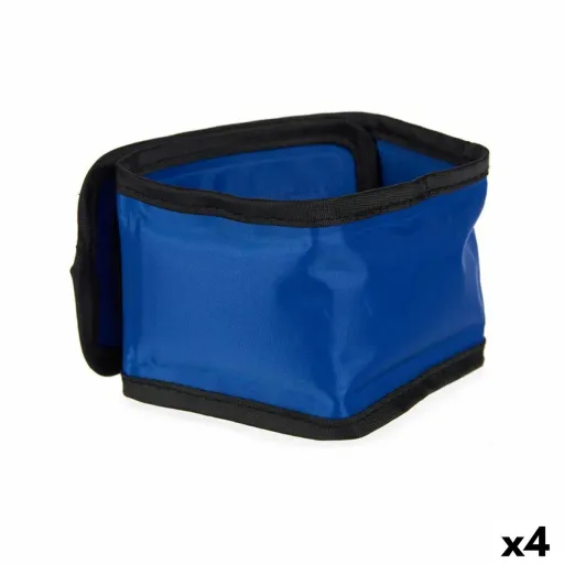 Coleira para Cães Azul Preto PVC Gel 6,5 x 1 x 45 cm Refrigerante (4 Unidades)