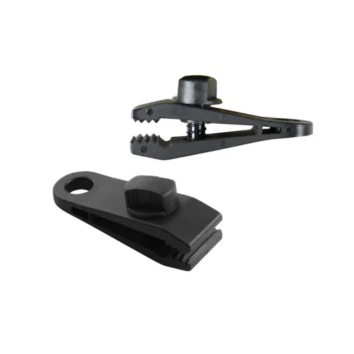 Conjunto de Grampos para Toldos e Lonas Bensontools Clipe Preto 4 Unidades Ø 0,27 x 8 x 3 cm