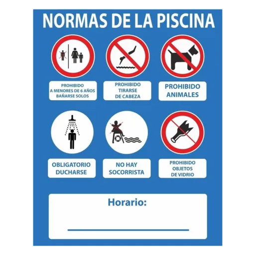 Placa Normaluz Piscina PVC 50 x 40 cm