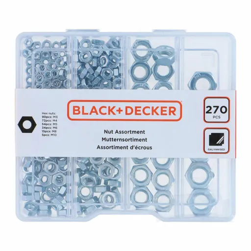 Set Porcas Black & Decker 270 Peças