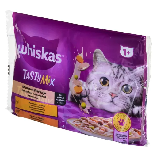 Comida para Gato Whiskas Tasty Mix Frango Peru Borrego Vegetal