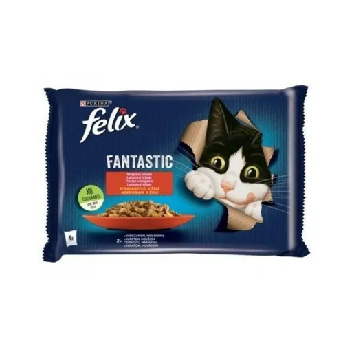 Comida para Gato Purina Fantastic Frango Vitela 340 g