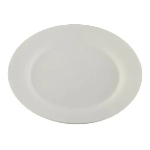 Prato de Jantar Versa Branco Porcelana Plástico 27 x 27 cm