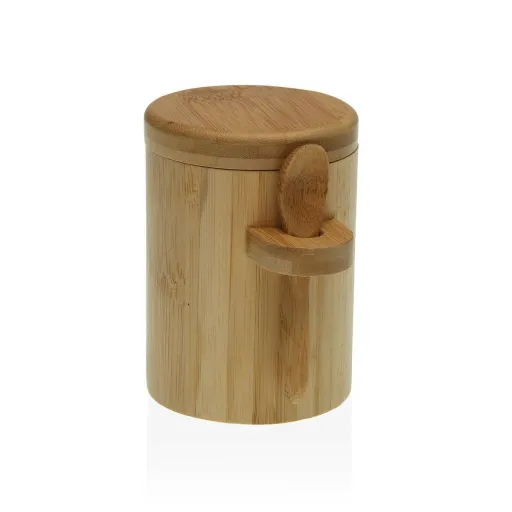 Açucareiro Versa Cerâmica Bambu Aço 7,5 x 10,3 x 10 cm