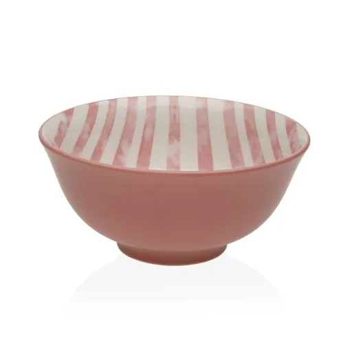 Tigela Versa Cor de Rosa Cerâmica Porcelana 15,5 x 7 x 15,5 cm