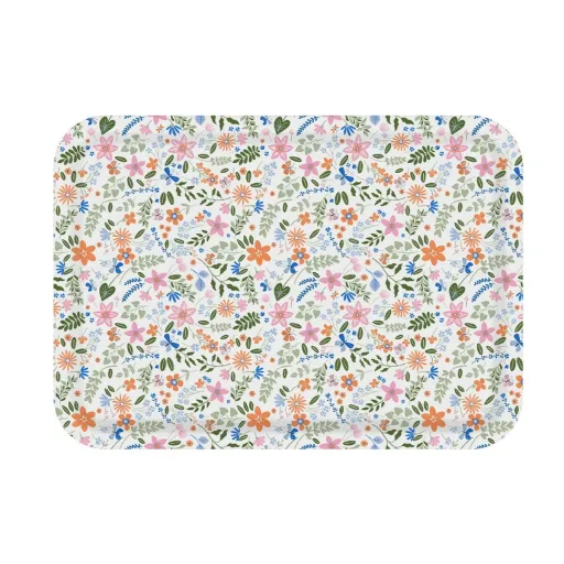 Tabuleiro Versa Polietileno RPET 27 x 2,2 x 38 cm Bloemen