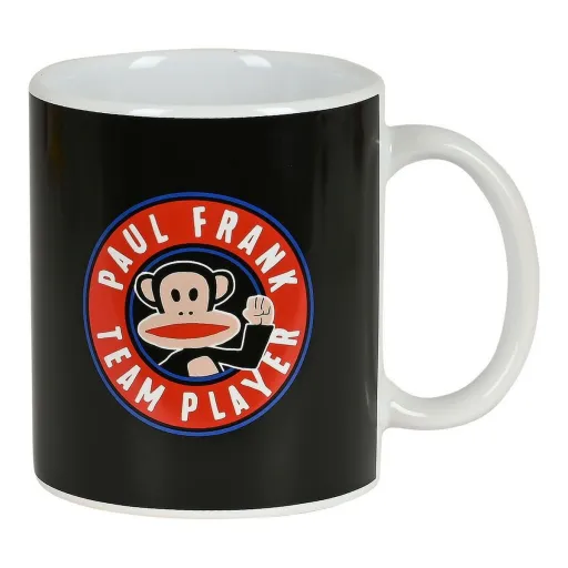 Caneca Paul Frank Team Player Cerâmica Preto (350 ml)