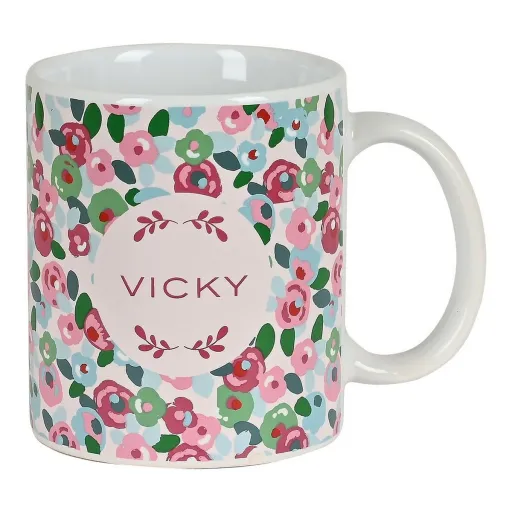 Caneca Vicky Martín Berrocal Rosebloom Cerâmica Multicolor (350 ml)