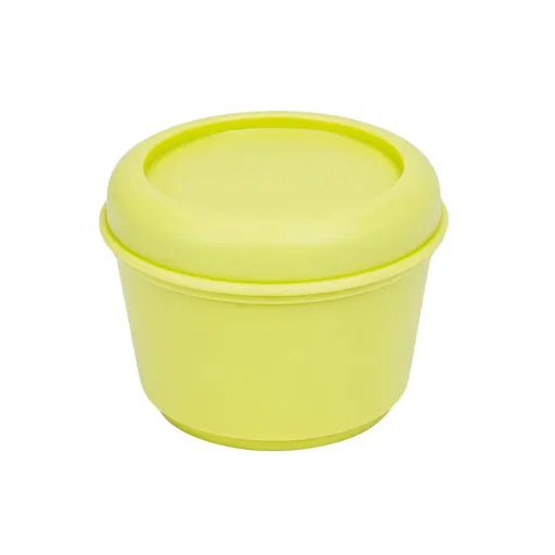 Recipiente para Conservar Alimentos Milan Sunset Amarelo Plástico Redondo 250 ml Ø 10 x 7 cm