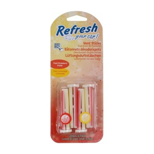 Ambientador Para Automóveis California Scents Vent Sticks Morango Limão (2 pcs)