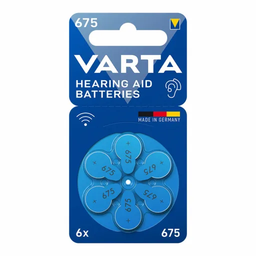 Pilha para Aparelho Auditivo Varta Hearing Aid 675 PR44 6 Unidades