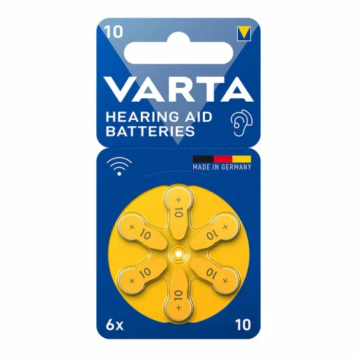 Pilha para Aparelho Auditivo Varta Hearing Aid 10 PR70 6 Unidades